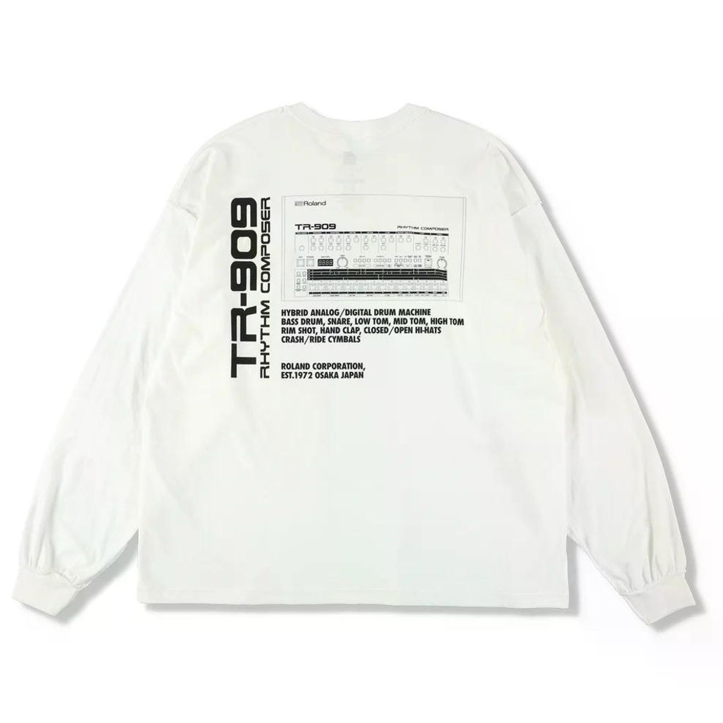 ISNESS MUSIC TR-909 LONG SLEEVE T-SHIRTS(ISNESS MUSIC×ROLAND)