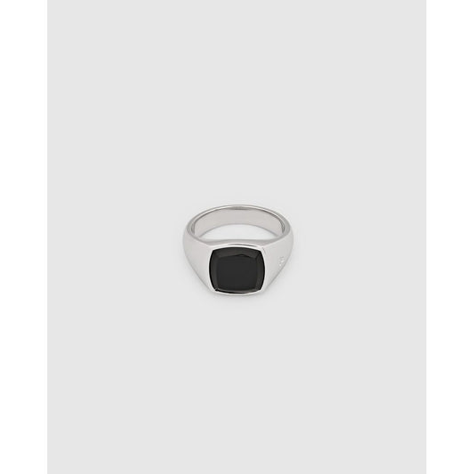 TOM WOOD Kay Ring Polished Onyx