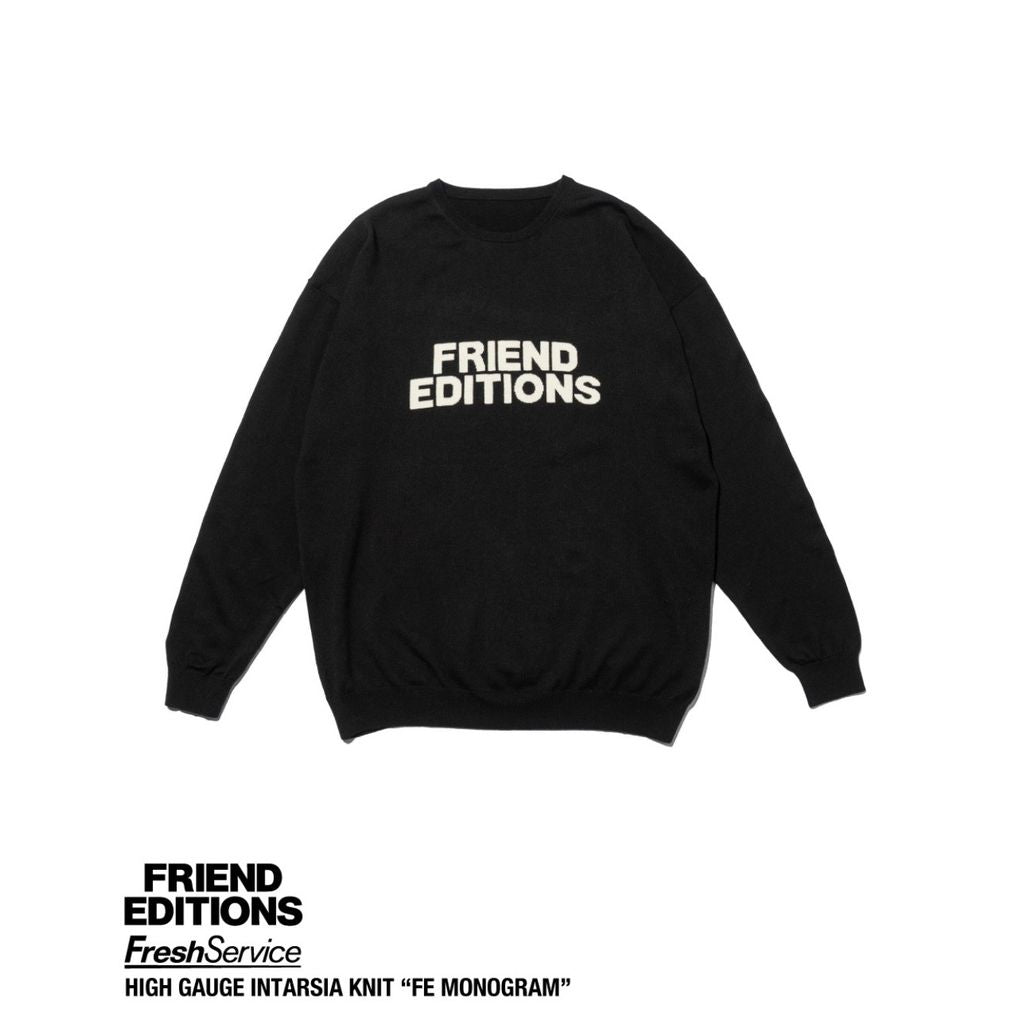 FreshSevice × FRIEND EDITIONS "HIGH GAUGE INTARSIA KNIT "FE MONOGRAM"