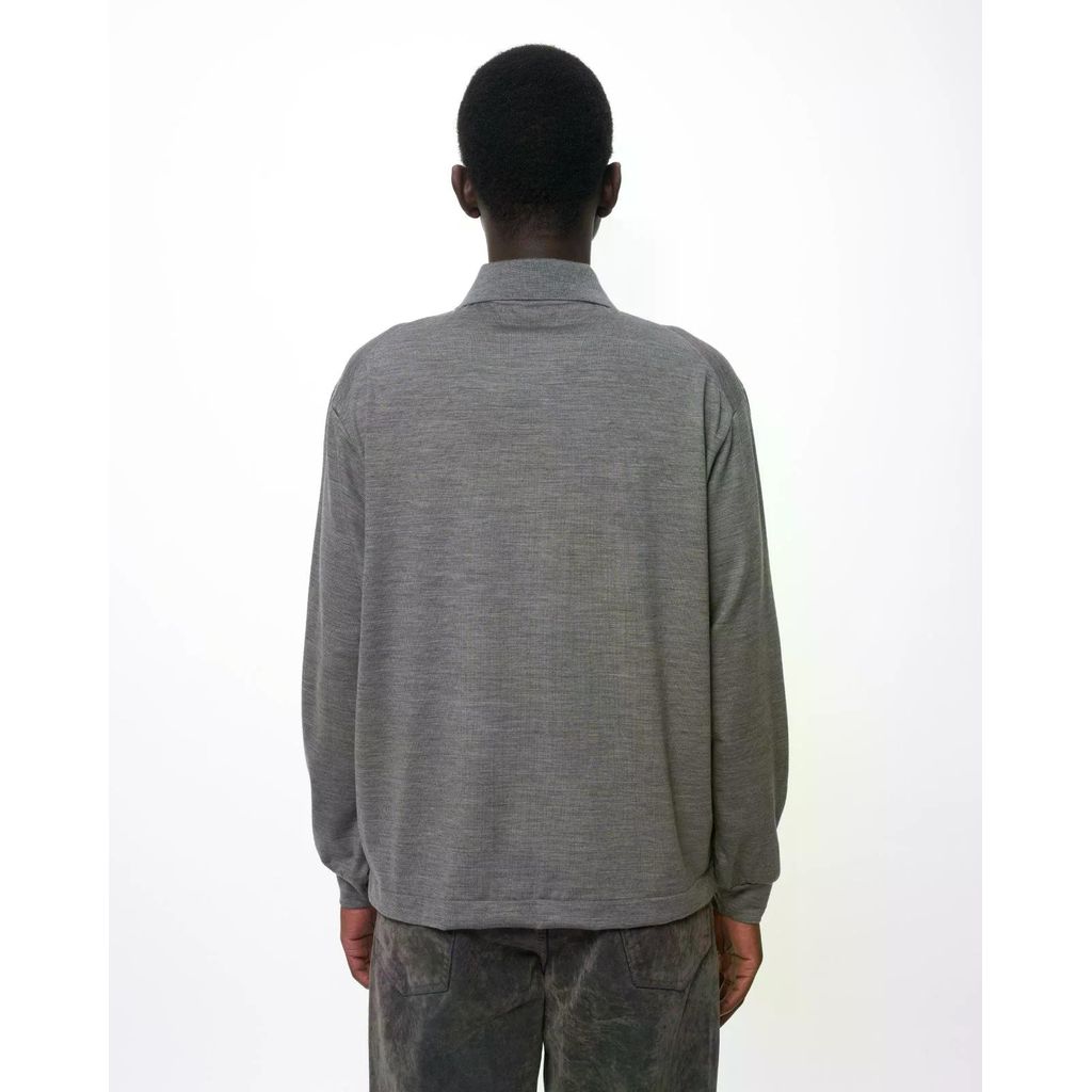 marka  Super 100s Washable Wool Jersey / Shirt Cardigan