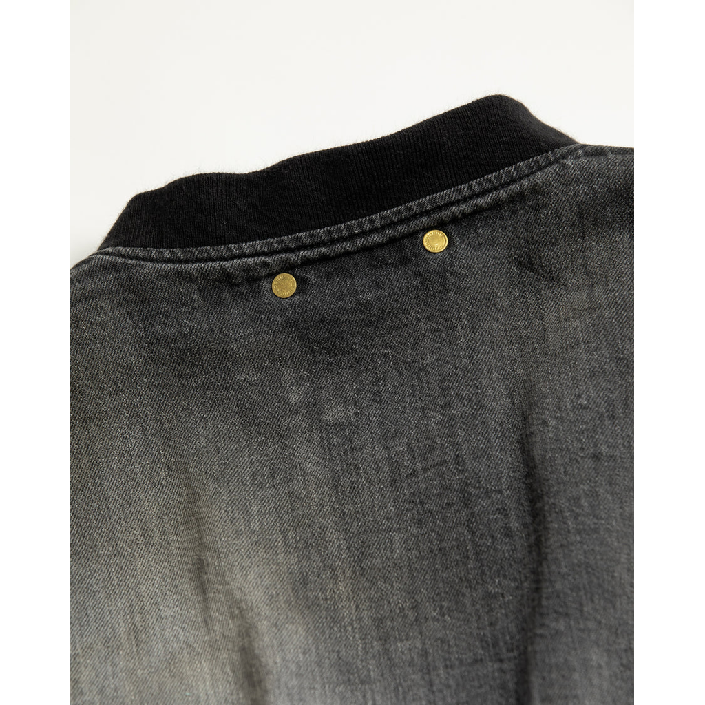 ANACHRONORM AN396-W AGING DUAL DENIM MA-1 BLACK (AGING)