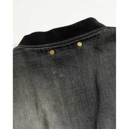 ANACHRONORM AN396-W AGING DUAL DENIM MA-1 BLACK (AGING)