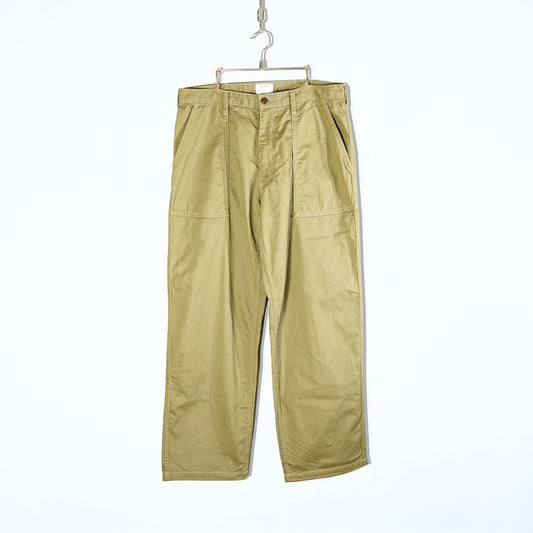 ANDFAMILYS HERRINGBONE BAKER PANTS