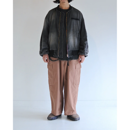 ANACHRONORM AN396-W AGING DUAL DENIM MA-1 BLACK (AGING)