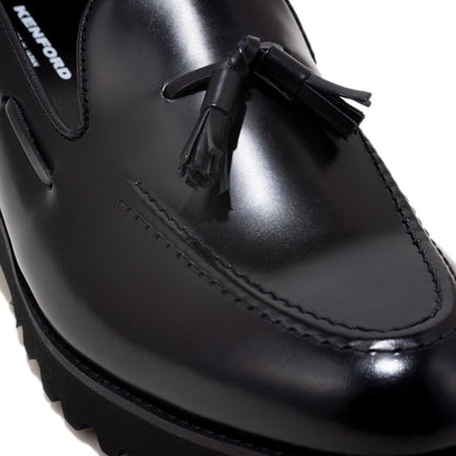 KENFORD MENS TANK SOLE TASSEL LOAFERS / BLACK