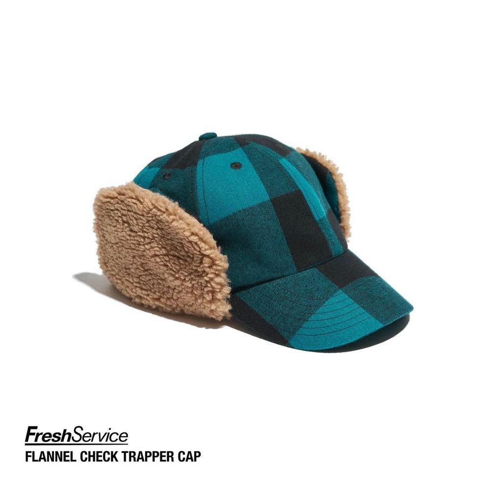 FreshService "FLANNEL CHECK TRAPPER CAP"