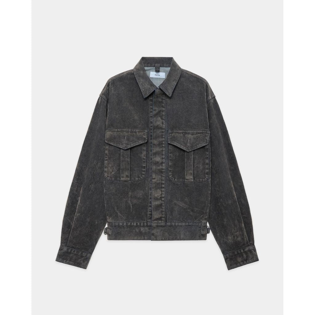 marka Velvet-Flocked Organic Cotton Denim / Canadian Military Work Jacket