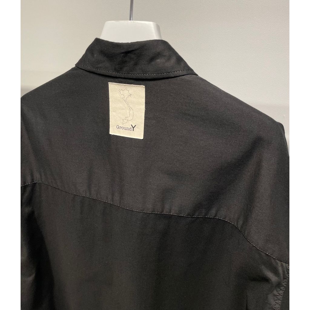 Ground Y LIGHT COTTON TWILLL WASH ONC LONG SHIRT