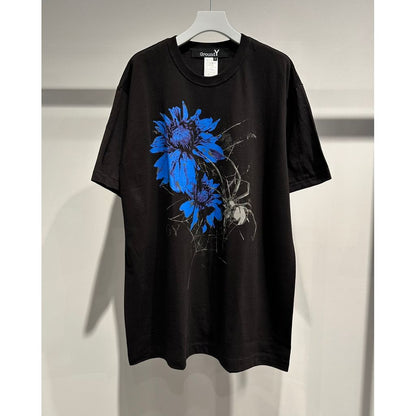 Ground Y 20/COTTON JERSEY FLOWER&SPIDER