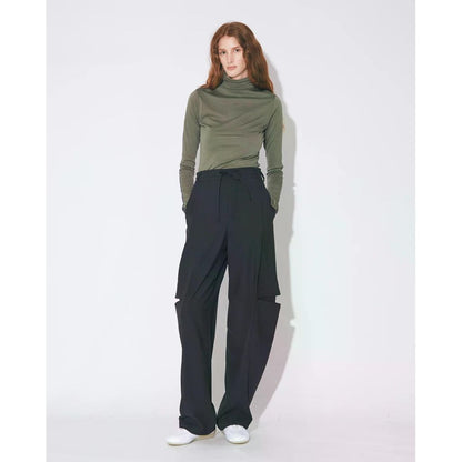 beautiful people flip washable wool jersey high neck top