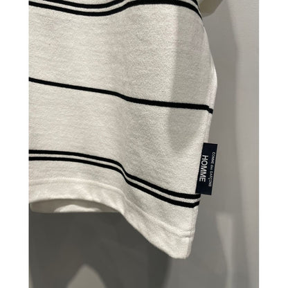 COMME des GARCONS HOMME COTTON BORDER POCKET TEE（WHITE）