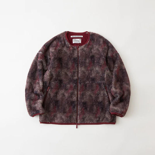 WHITE MOUNTAINEERING ABSTRUCT PATTERN FLEECE BLOUSON