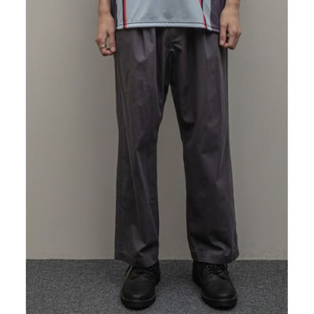 BAL COTTON TWILL PLEATED TROUSER