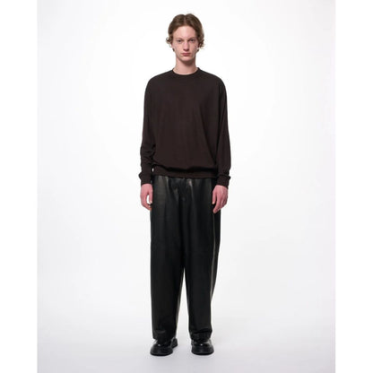 marka  Super 100s Washable Wool Jersey / Crew Neck L/S Tee