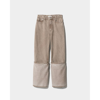 beautiful people organic FOX brown flip hem pants