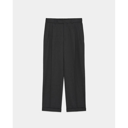 MARKAWARE Organic Wool Survival Cloth/Double Pleated Semi Easy Trousers