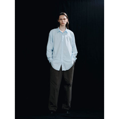 FOUNDOUR COTTON BROAD REGULAR COLLAR SHIRT