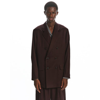 MARKAWARE  SUPER 160's WOOL GABARDINE DOUBLE BREASTED COMFORT JACKET