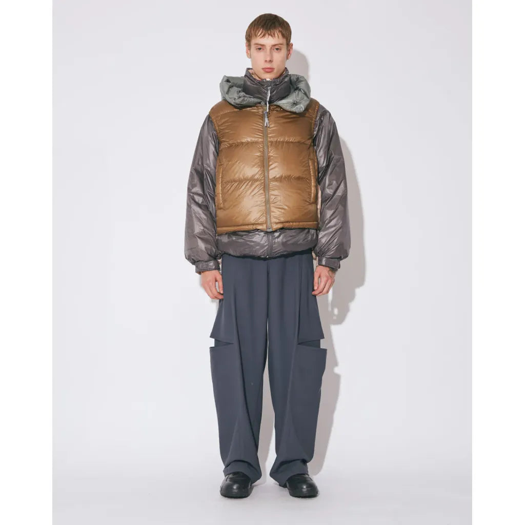beautiful people NANGA multilayering down vest blouson