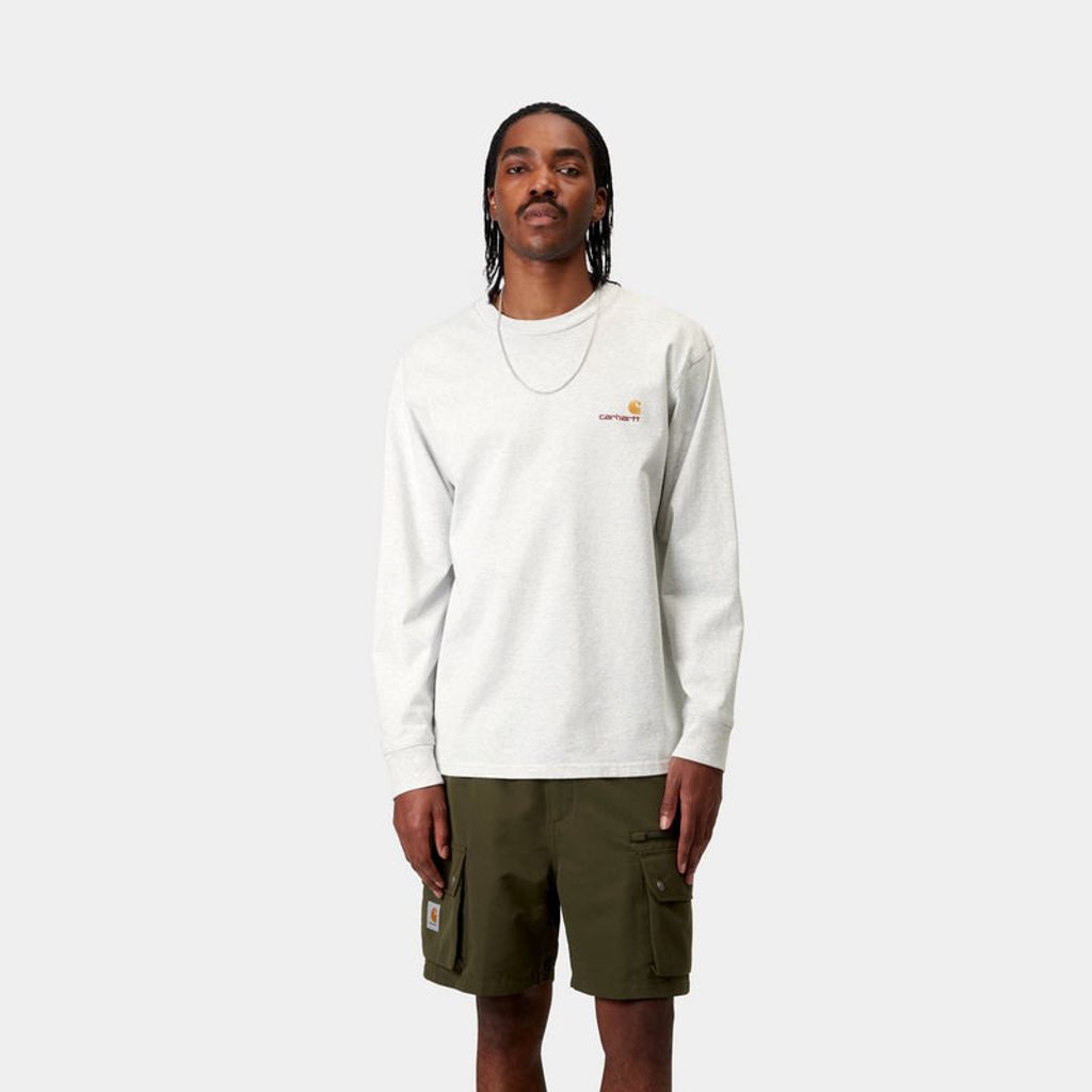 CARHARTT WIP  L/S AMERICAN SCRIPT T-SHIRT