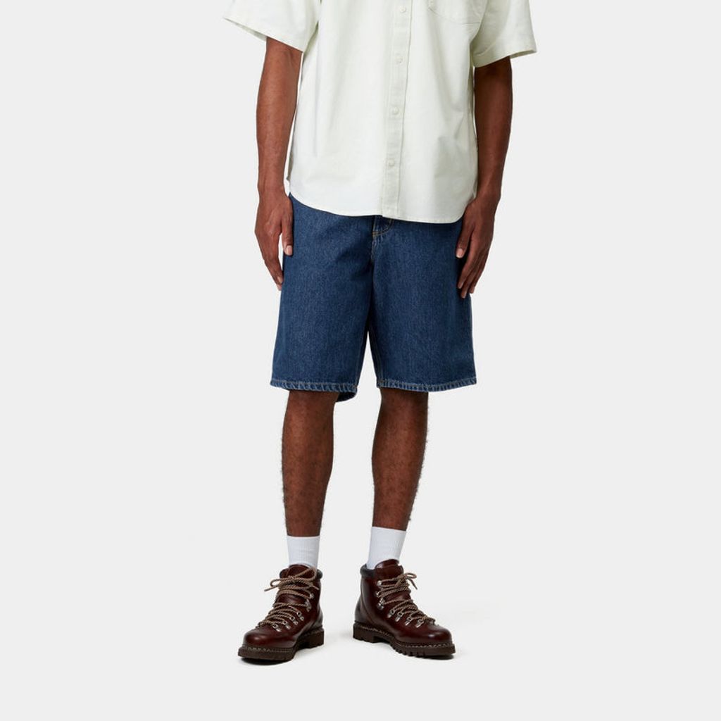 CARHARTT WIP  Single Knee Short - Denim Smith Denim