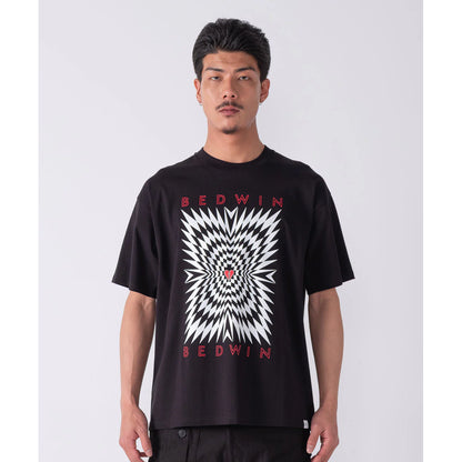 BEDWIN & THE HEARTBREAKERS S/S PRINTED TEE "ASH"