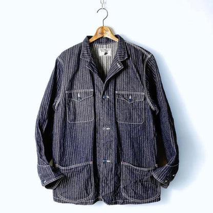ANDFAMILYS Stand Collar Work Jacket