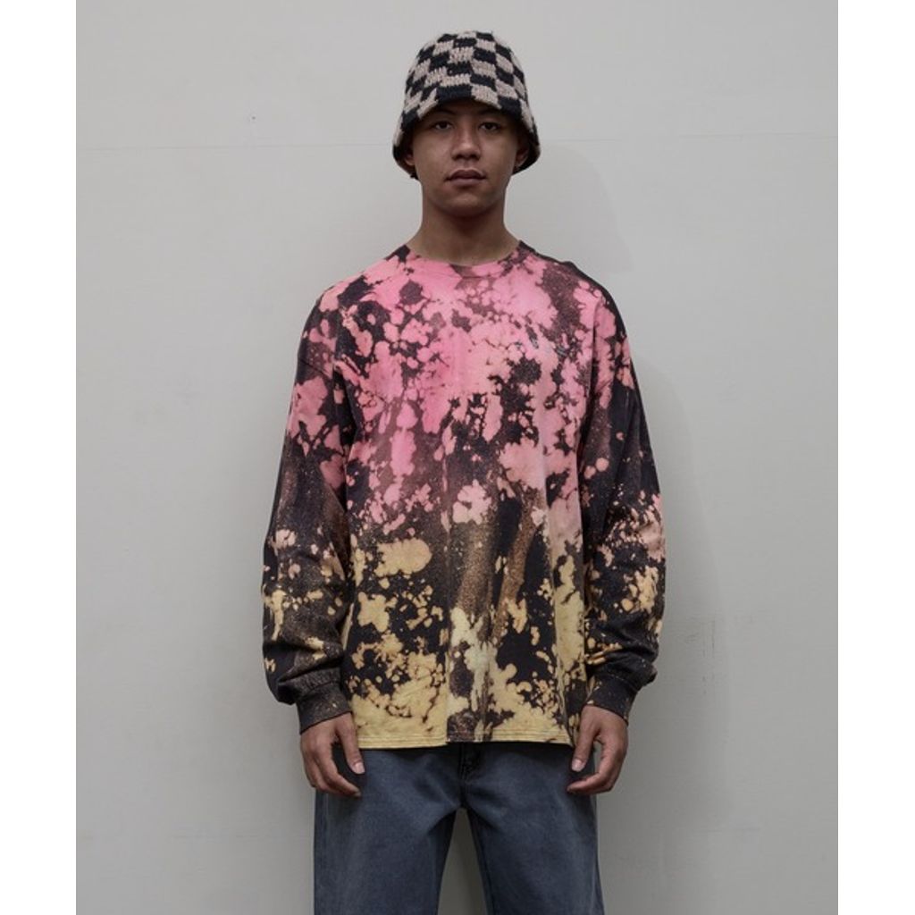 BAL LOGO TIE DYE LS TEE by YUKIDYE