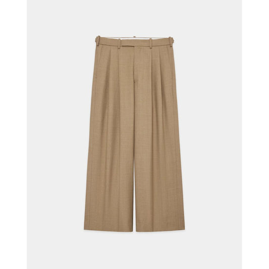 marka Recycled Polyester Wool Gabardine / Double Pleated Baggy Trousers