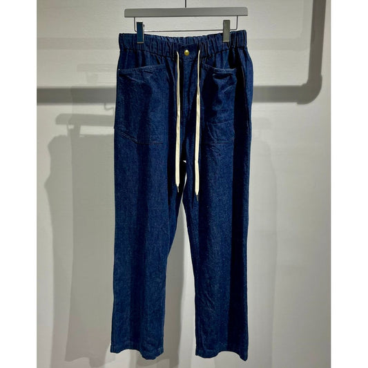 ANDFAMILYS DENIM EASY PANTS/INDIGO