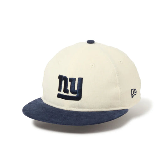 NEW ERA RC 9FIFTY Powered by GORO NAKATSUGAWA（MIN-NANO） ニューヨーク・ジャイアンツ コーデュロイ アイボリー ネイビーバイザー