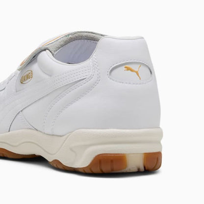 PUMA メンズ キング インドア スニーカー(PUMA White-Frosted Ivory)