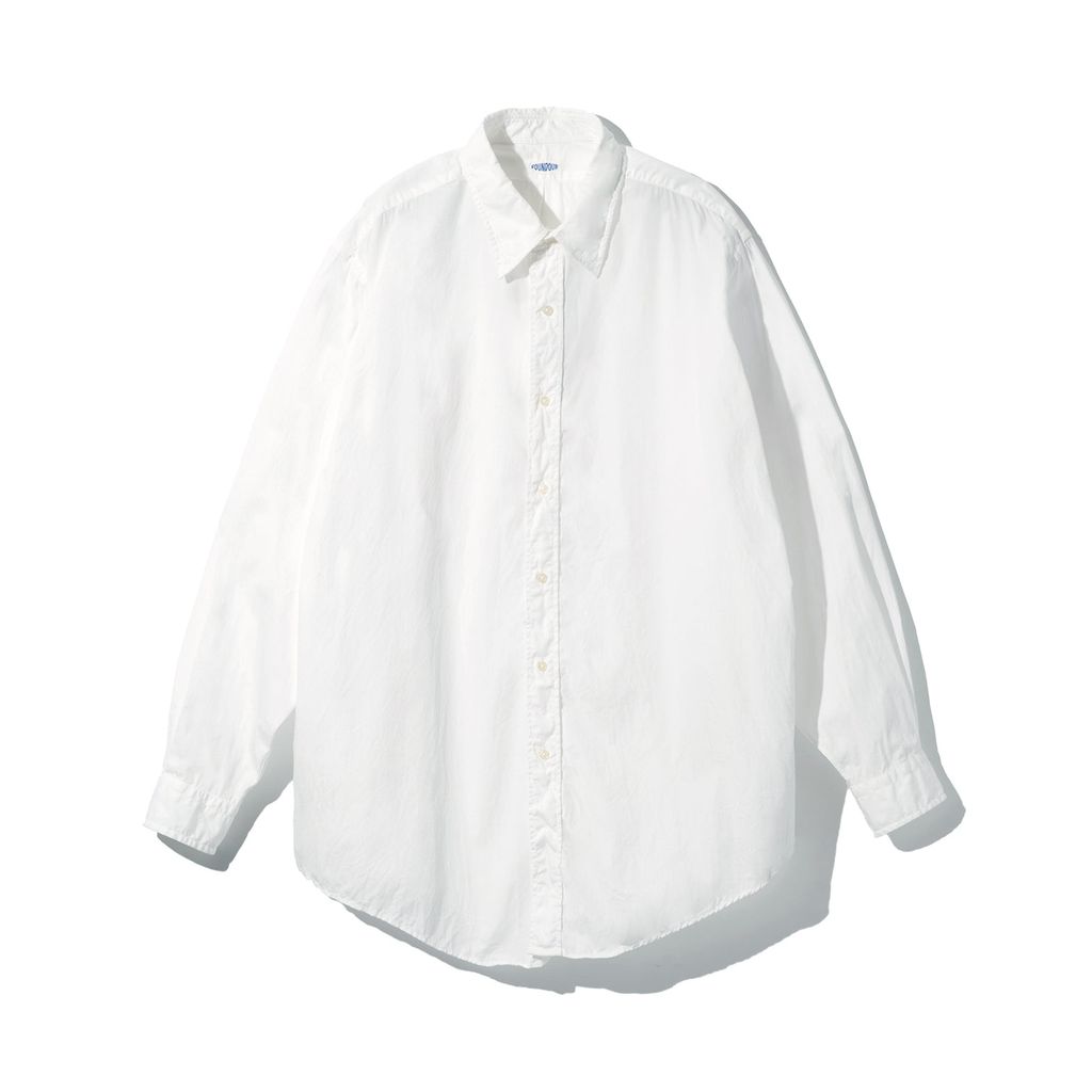 FOUNDOUR COTTON BROAD REGULAR COLLAR SHIRT