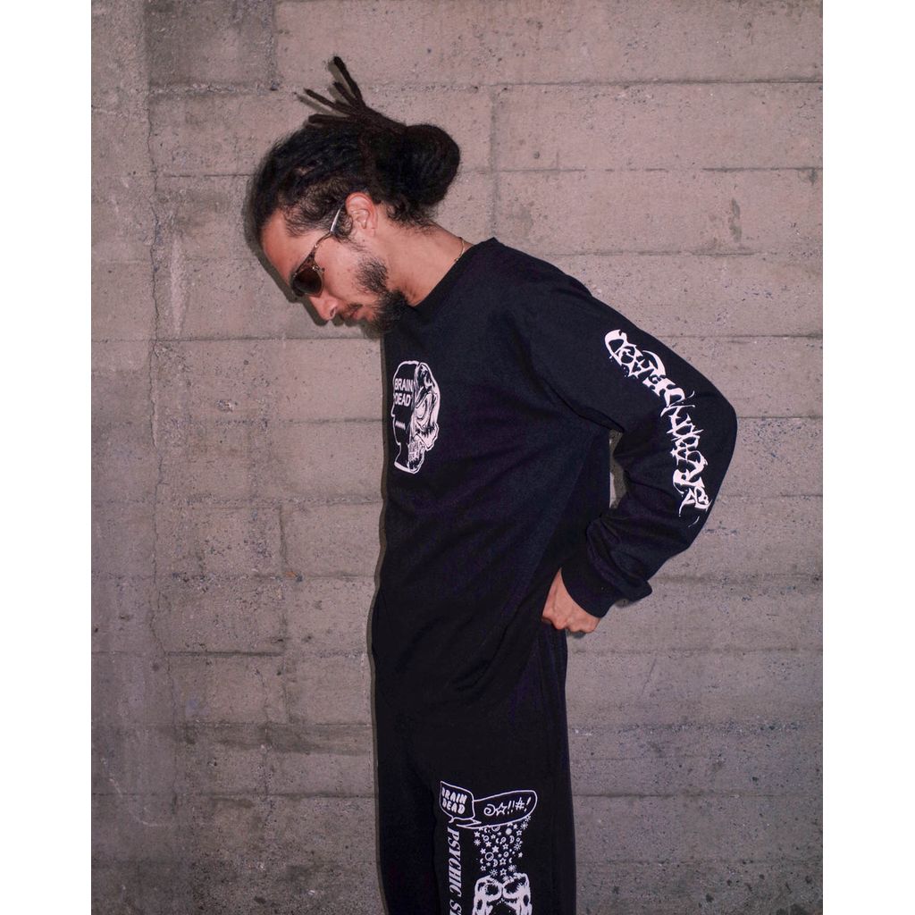 【美品】BRAIN DEAD セットアップ CHECK_MATE_FLANNEL_ZIP_SHIRT_B