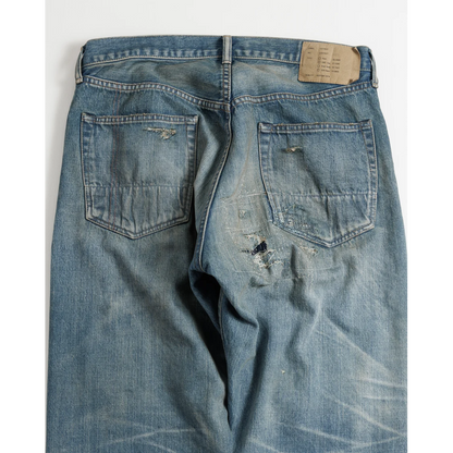 ANACHRONORM CONTEXT-001-R1 REGULAR TAPERED 5P PANTS INDIGO (REMAKE)