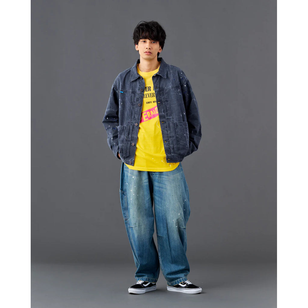 Liberaiders  GARMENT DYED TRUCKER JACKET