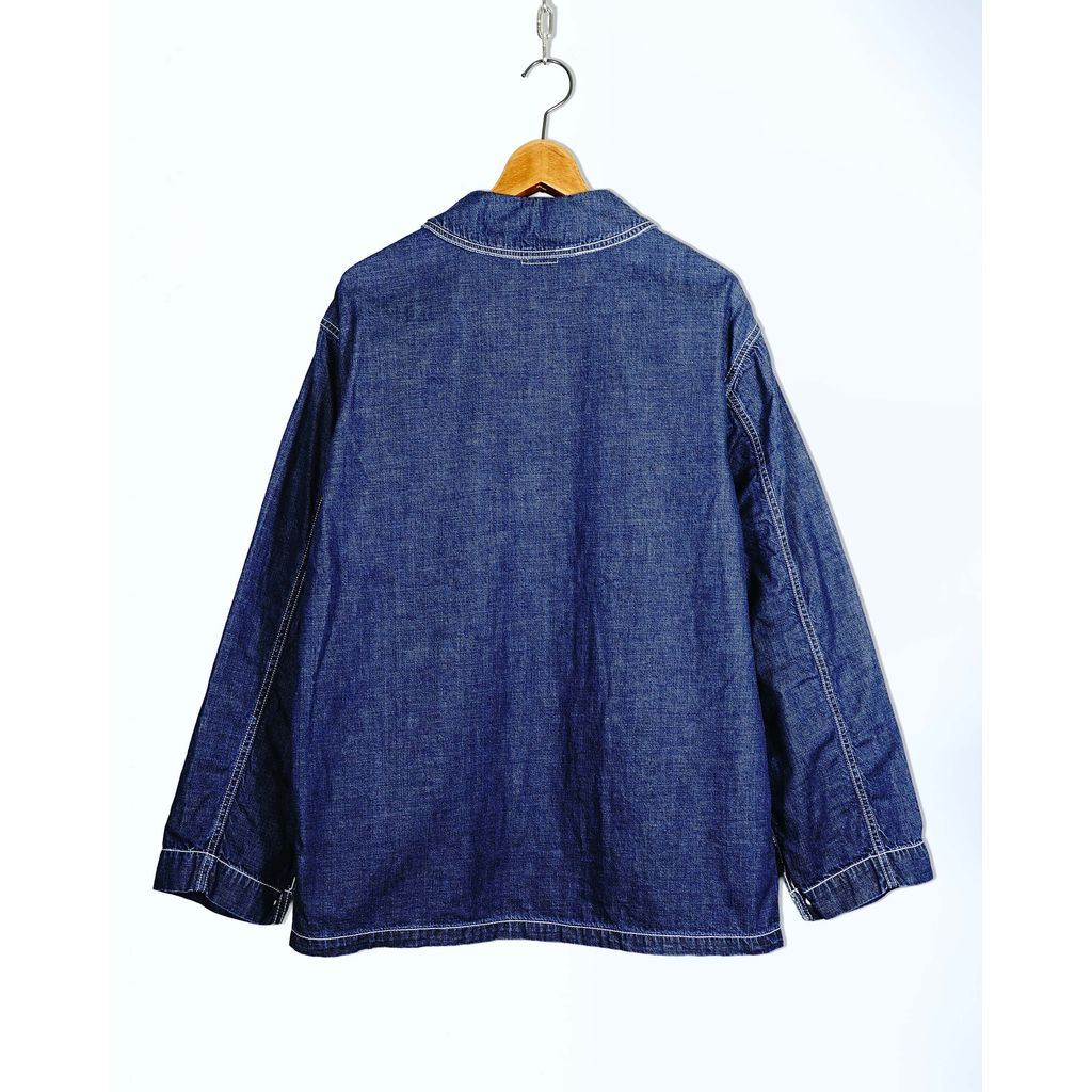ANDFAMILYS Shawl Collar Denim Coverall