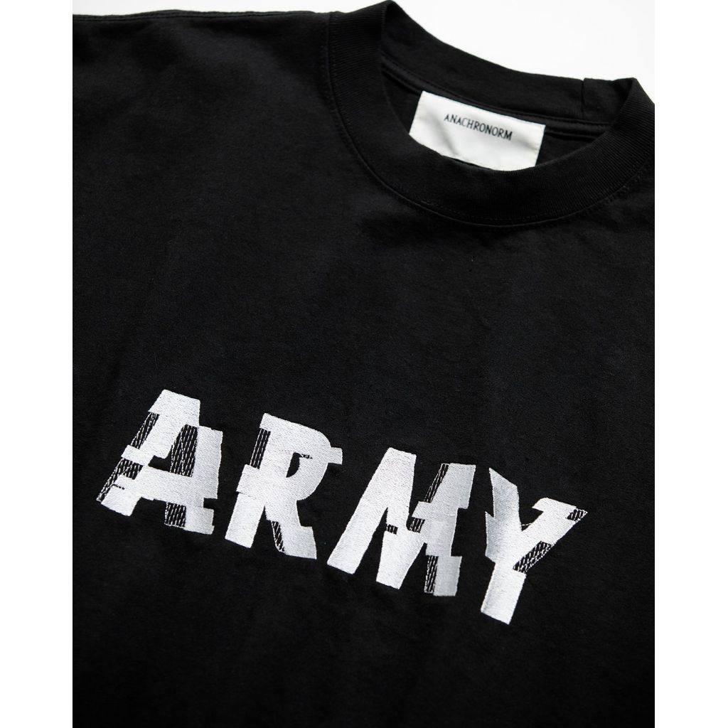 ANACHRONORM ANNK-004 ARMY GLITCH EMBROIDERY S/S T-S