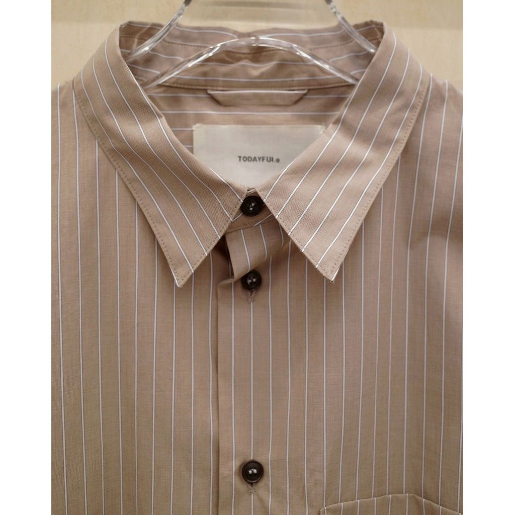 TODAYFUL Stripe Pocket Shirts