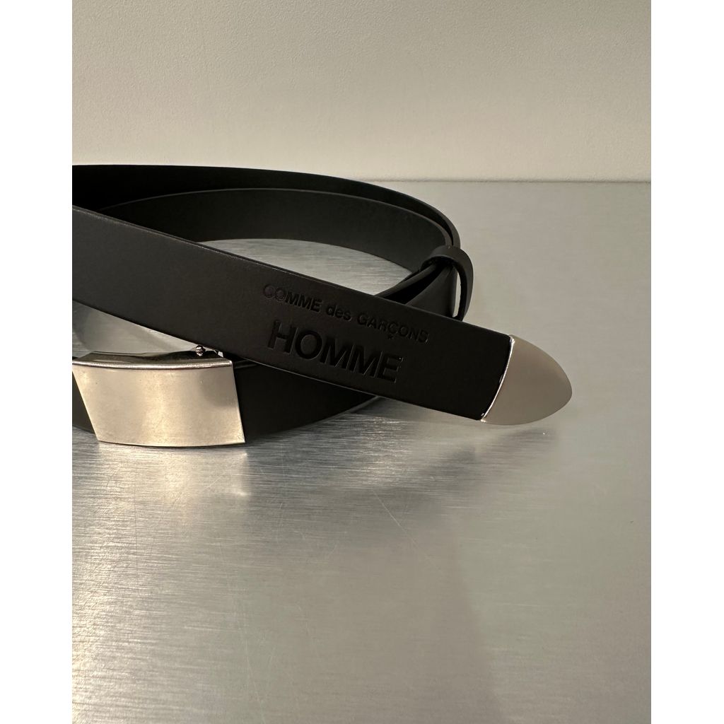 COMME des GARCONS HOMME STEER OIL SMOOTH LEATHER BELT〈30mm