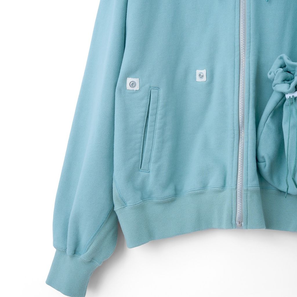 refomed "KINCHAKU" ZIPUP HOODIE