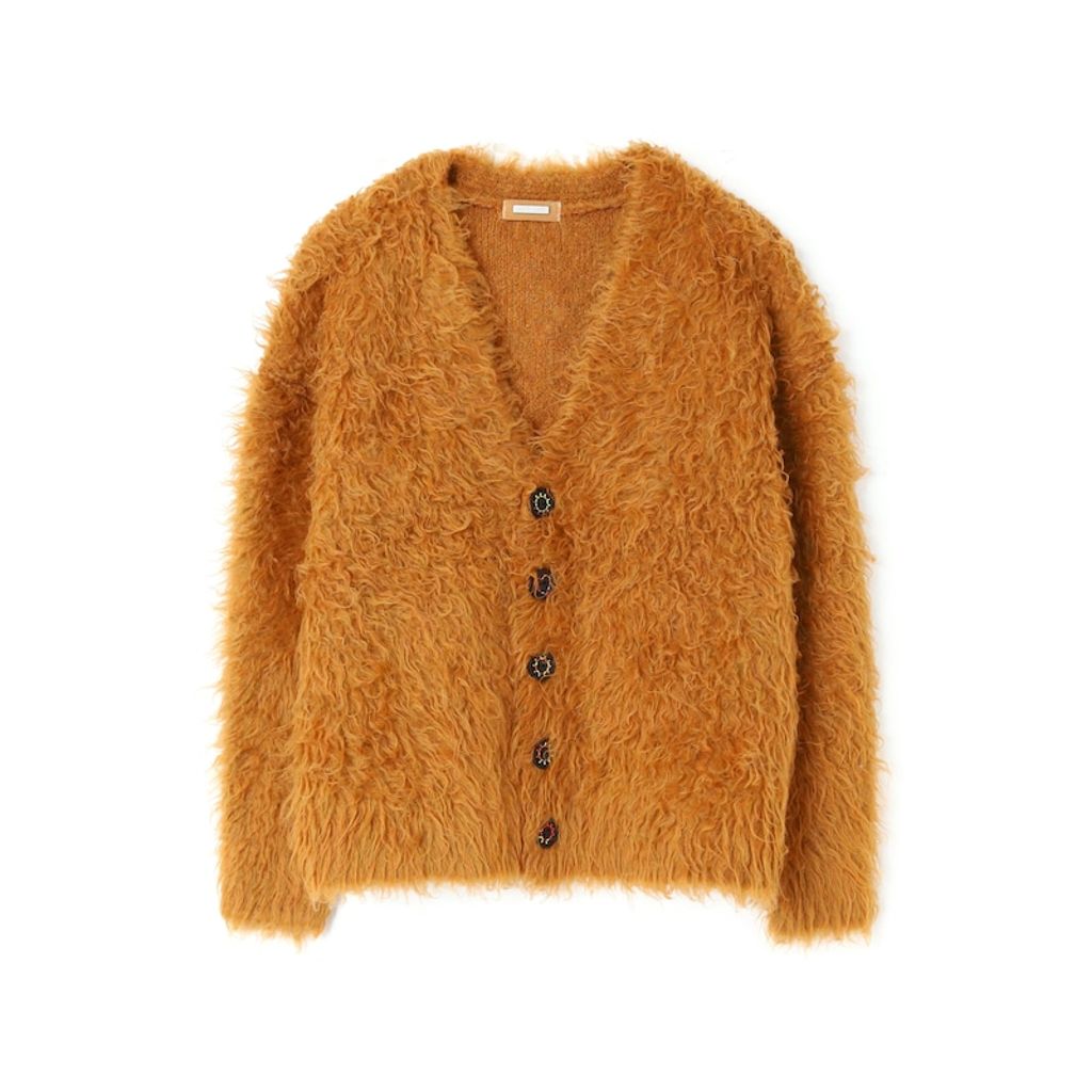 AMBERGLEAM Monster Knit Cardigan – MAROON WEBSTORE
