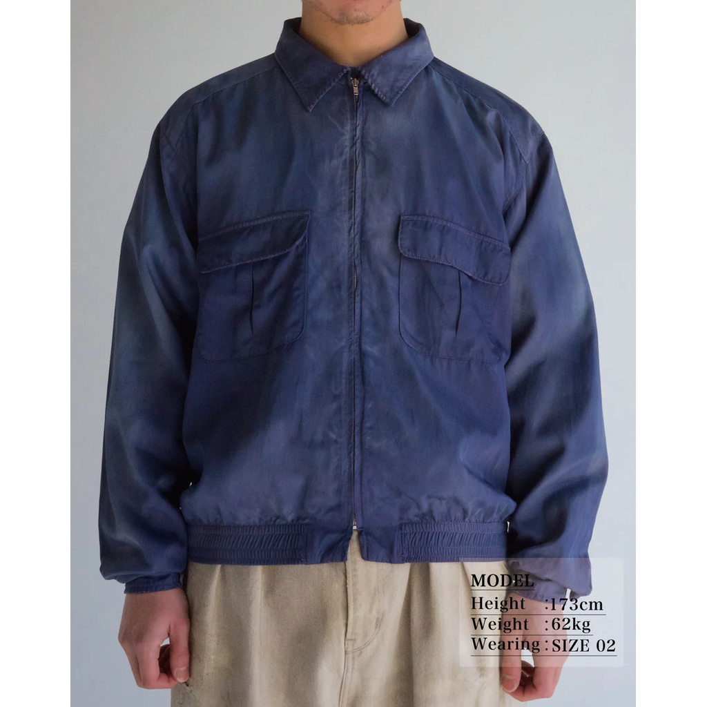 ANACHRONORM RAYON DRIZZLER JACKET NAVY