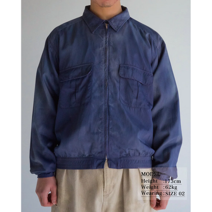 ANACHRONORM RAYON DRIZZLER JACKET NAVY