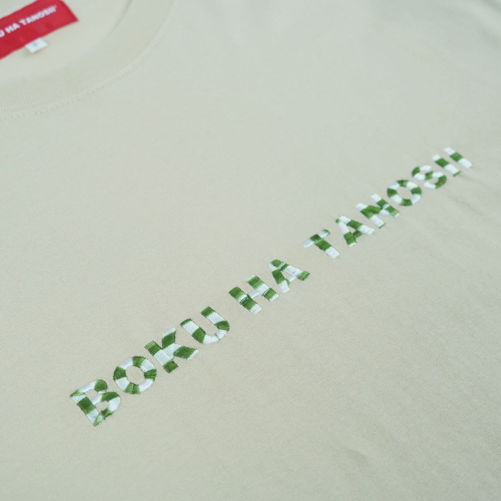 BOKU HA TANOSII  ボクタノロンTee ”サンドベージュ × マーブル”