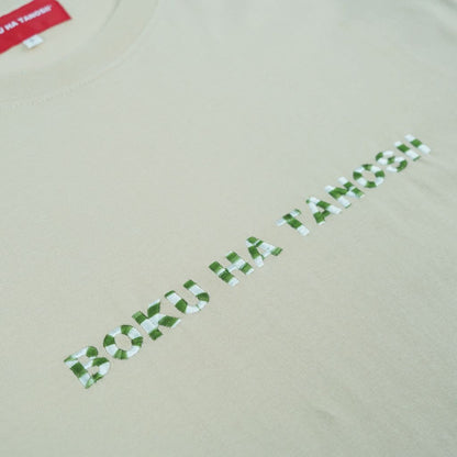 BOKU HA TANOSII  ボクタノロンTee ”サンドベージュ × マーブル”