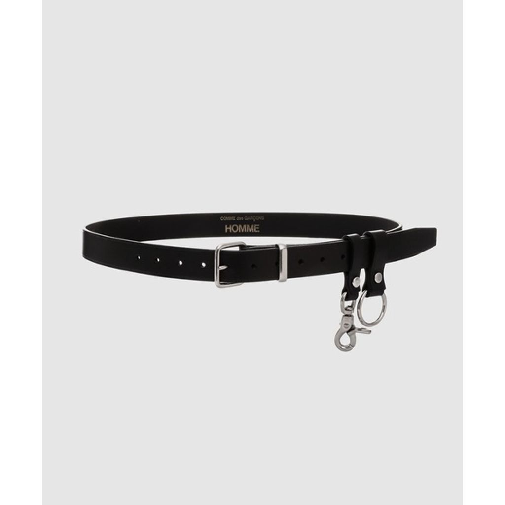 COMME des GARCONS HOMME STEERHIDE LEATHER BELT（Black）