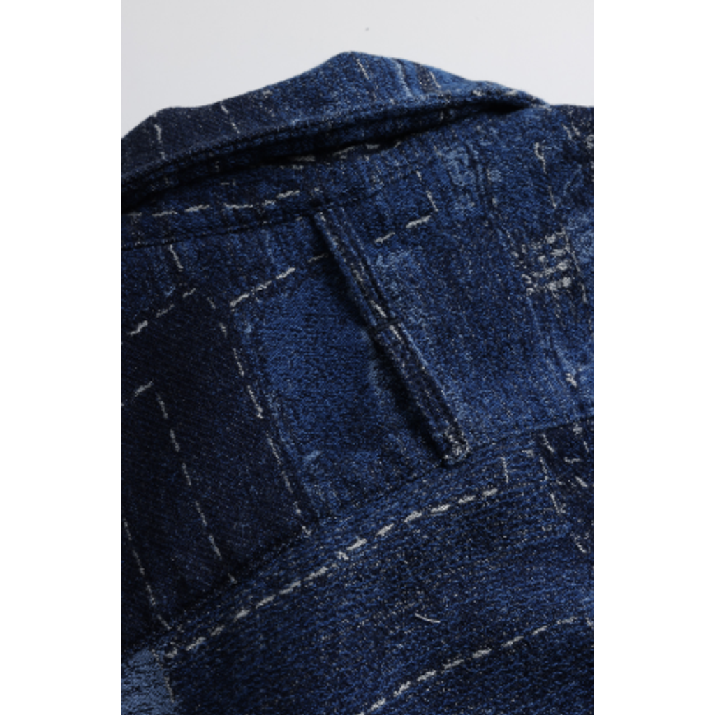 FDMTL FA26SH41JR BORO JACQUARD SHIRT JACKET RINSE