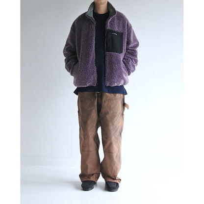 ANACHRONORM REVERSIBLE BOA JACKET PURPLE