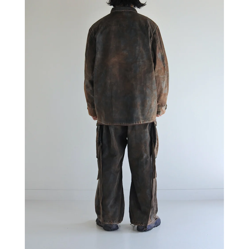 ANACHRONORM  AN374-B SULFUR DYED RIPSTOP REALTREE FATIGUE JACKET SULFUR BLACK